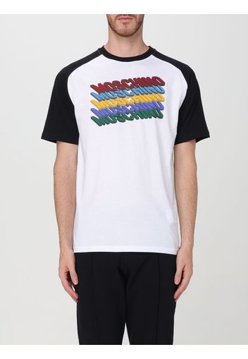 T-shirt con logo multicolore Moschino Couture