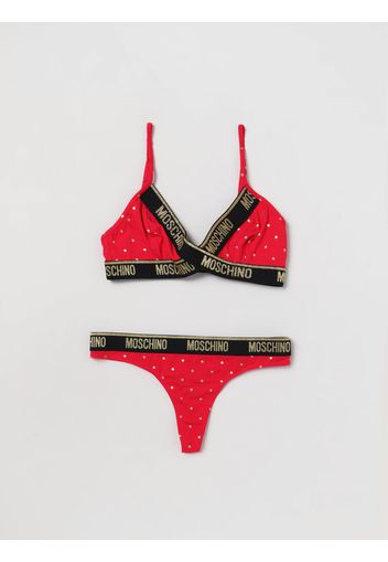 Set 2 pezzi Moschino Underwear in cotone stretch con pois