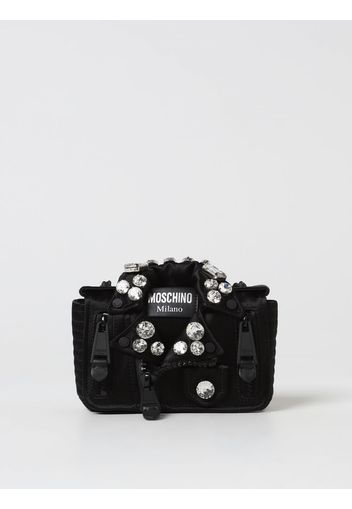 Borsa Moschino Couture in raso con strass