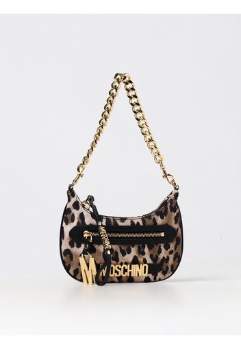 Borsa Moschino Couture in nylon stampa animalier