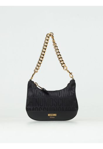 Borsa Moschino Couture in tessuto jacquard e pelle