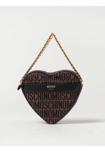 Borsa Moschino Couture in pelle e tessuto jacquard