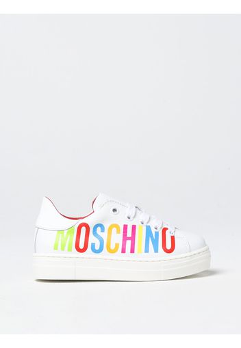 Sneakers Moschino Kid in pelle