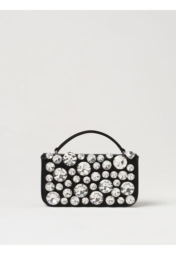 Borsa Still Life With Heart Moschino Couture in raso con strass