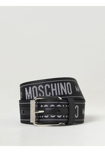 Cintura Moschino Couture in tessuto con logo jacquard