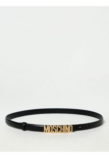 Cintura Moschino Couture in pelle con logo