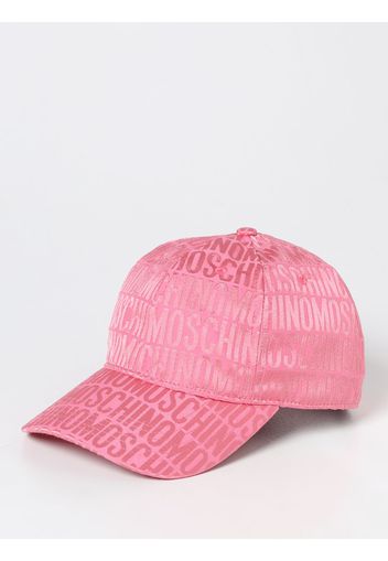 Cappello Moschino Couture con logo a contrasto all over