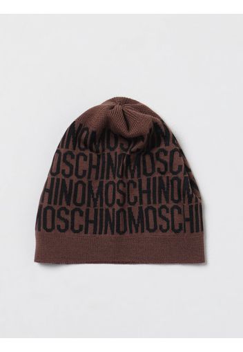 Cappello Moschino Couture in misto cotone stretch con logo jacquard