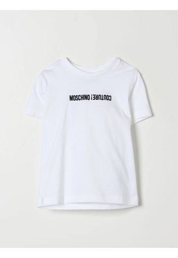 T-shirt in cotone con logo Moschino