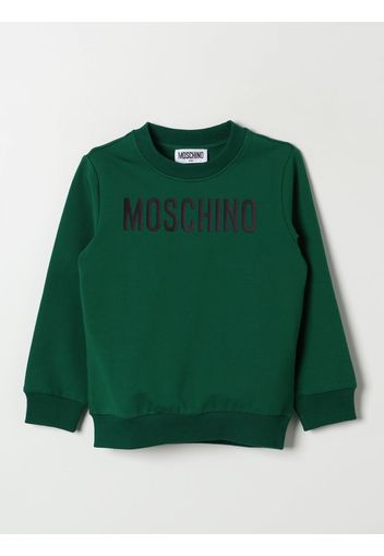 Felpa a girocollo con logo Moschino