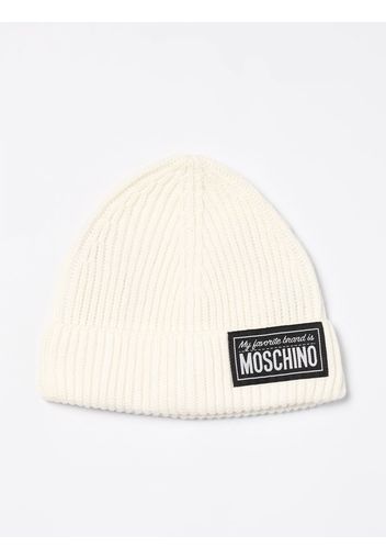 Cappello Moschino in lana e cotone a coste