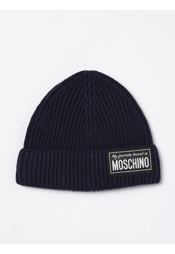 Cappello Moschino in lana e cotone a coste