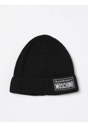 Cappello Moschino in lana e cotone a coste