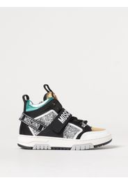 Sneakers Moschino Kid in pelle e glitter