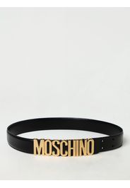 Cintura Moschino Couture in pelle con logo