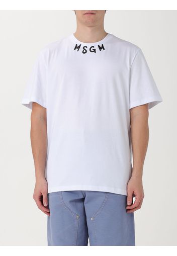 T-Shirt MSGM Uomo colore Bianco