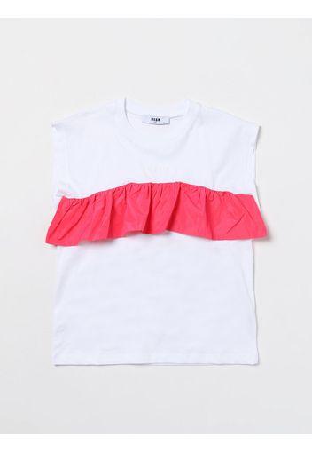 T-shirt Msgm Kids in cotone con ruches