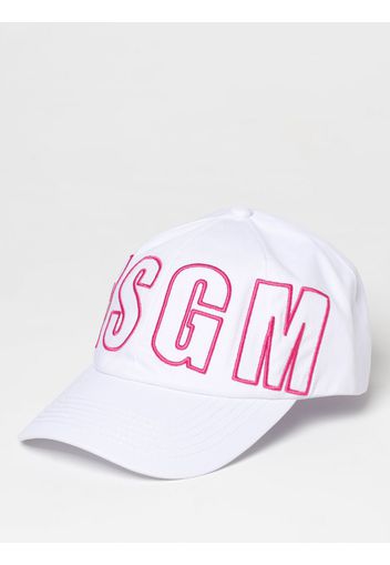 Cappello Msgm Kids in tessuto con logo ricamato