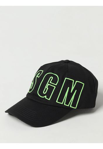 Cappello Msgm Kids in tessuto con logo ricamato