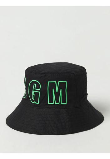 Cappello Msgm Kids in tessuto con logo ricamato