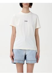 T-shirt in cotone con mini logo Msgm