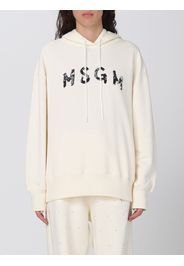 Felpa Msgm in cotone con logo con paillettes