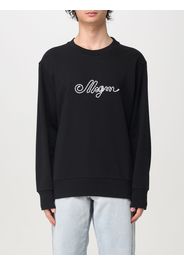 Felpa a girocollo in cotone con logo Msgm