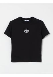 T-shirt in cotone con logo Msgm Kids