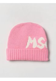 Cappello Msgm Kids in cotone con logo jacquard