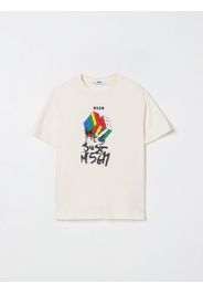 T-shirt in cotone stampata Msgm Kids