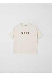 T-shirt in cotone con logo Msgm Kids