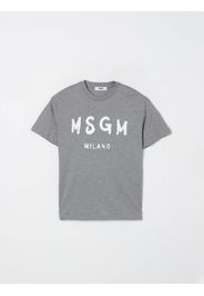 T-shirt in cotone con logo Msgm Kids