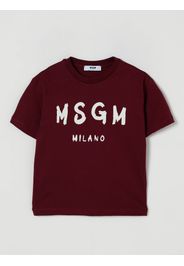 T-Shirt MSGM KIDS Bambino colore Bordeaux