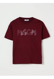 T-shirt in cotone con logo Msgm Kids