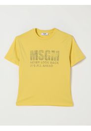 T-shirt in cotone con logo Msgm Kids
