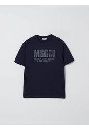 T-shirt in cotone con logo Msgm Kids