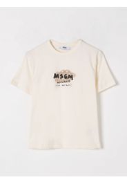 T-shirt in cotone con logo Msgm Kids