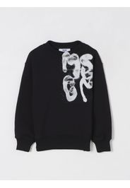 Felpa a girocollo con stampa logo Msgm Kids