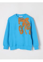 Felpa a girocollo con stampa logo Msgm Kids