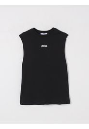 Canotta in cotone con stampa logo Msgm Kids