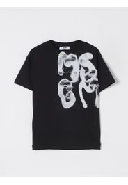 T-shirt in cotone con logo Msgm Kids