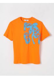 T-shirt in cotone con logo Msgm Kids