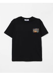 T-shirt in cotone con stampa logo Msgm Kids