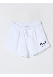 Pantaloncino sportivo in cotone con logo Msgm Kids