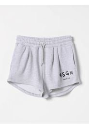 Pantaloncino sportivo in cotone con logo Msgm Kids