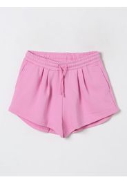 Pantaloncino jogging in cotone con logo Msgm Kids