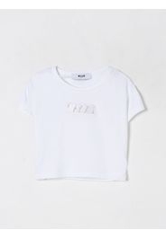 T-shirt in cotone con logo Msgm Kids