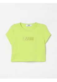 T-shirt in cotone con logo Msgm Kids