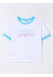 T-shirt in cotone con logo Msgm Kids