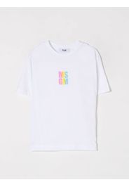 T-shirt in cotone con logo multicolor Msgm Kids